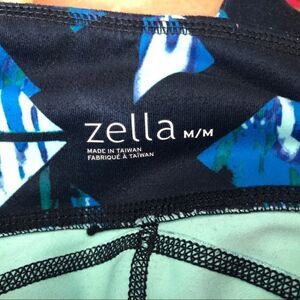 Zella Size M Mesh and Opaque Leggings